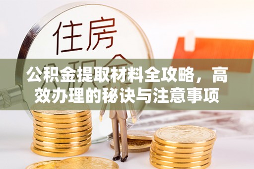 新园公积金提取材料全攻略，高效办理的秘诀与注意事项