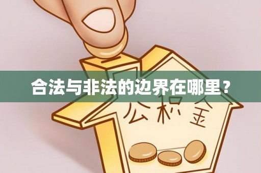 新园合法与非法的边界在哪里？