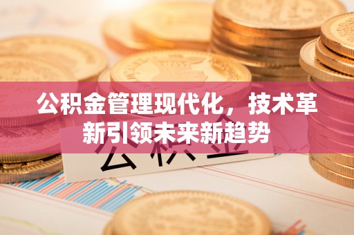 新园公积金管理现代化，技术革新引领未来新趋势