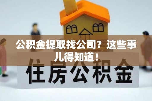 新园公积金提取找公司？这些事儿得知道！