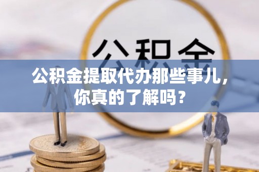 新园公积金提取代办那些事儿，你真的了解吗？