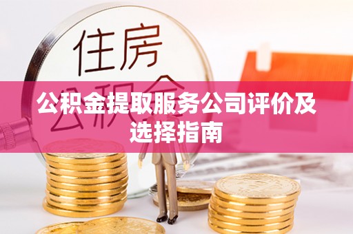 新园公积金提取服务公司评价及选择指南