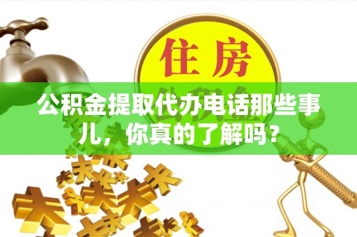新园公积金提取代办电话那些事儿，你真的了解吗？