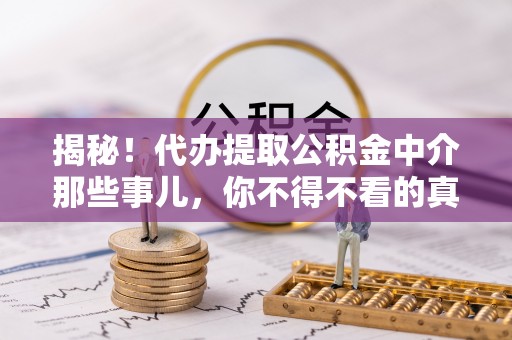 新园揭秘！代办提取公积金中介那些事儿，你不得不看的真相
