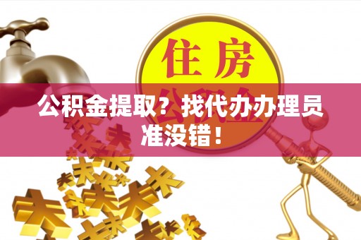 新园公积金提取？找代办办理员准没错！