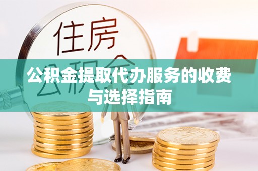 新园公积金提取代办服务的收费与选择指南